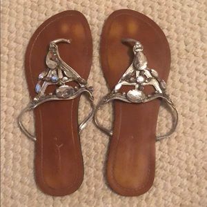 Silver sandals